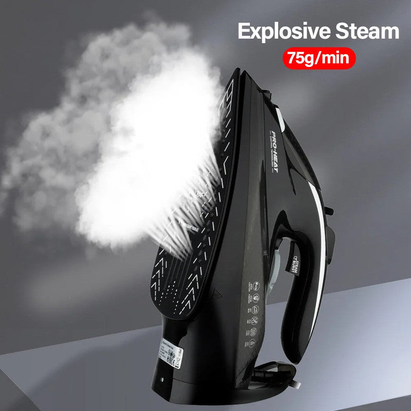 2200W Professional Steam Iron with Ceramic Soleplate Does Not Apply