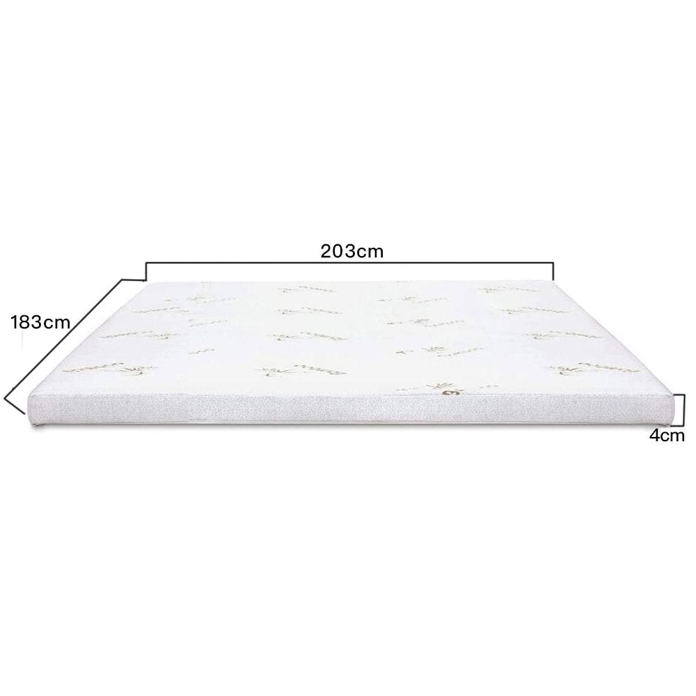 4cm Memory Foam Mattress Topper with Bamboo Cover - King Does Not Apply