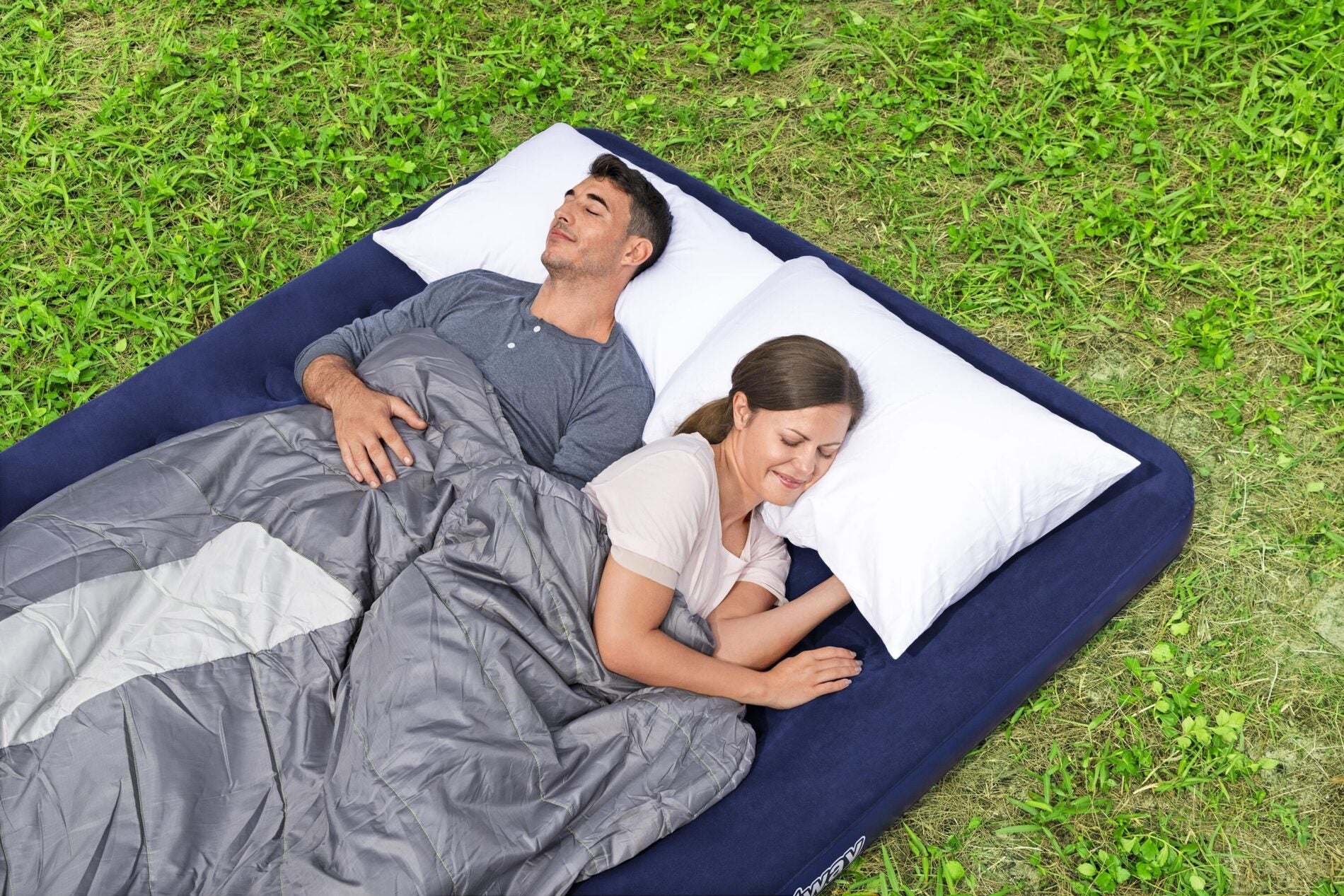 Bestway 2.03m x 1.52m x 22cm Air Mattress Queen Inflatable Air Bed Indoor/Outdoor Heavy Duty Durable Camping Bestway