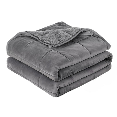 Giselle 9KG Weighted Blanket Adults Kid Anti Anxiety Gravity Blankets Sherpa Fleece