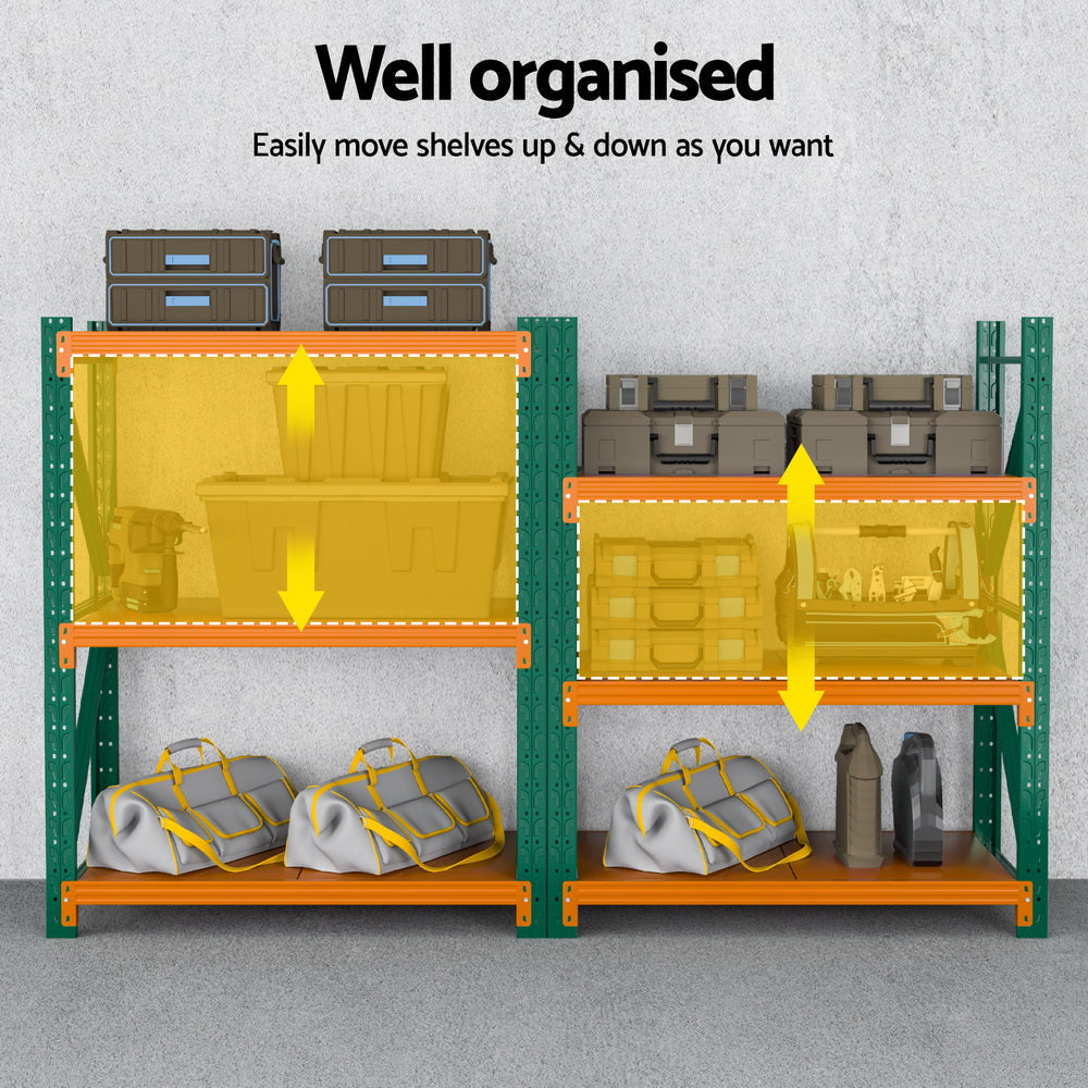 Giantz 1.2Mx1.5M Garage Shelving Warehouse Rack Awezingly