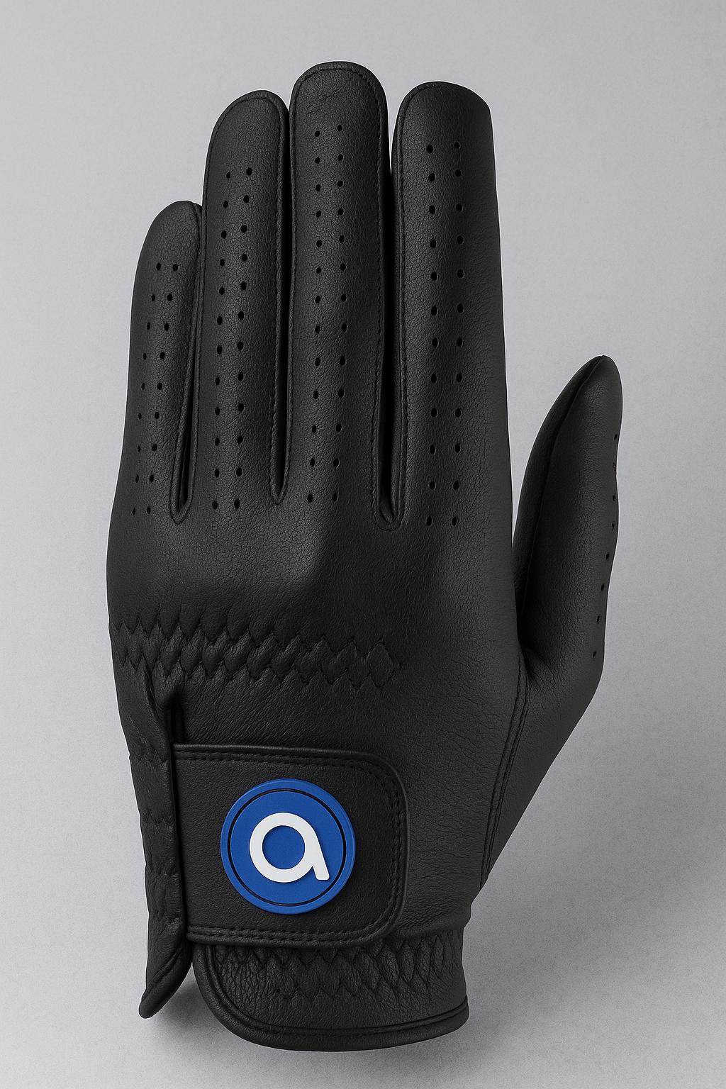 Awezingly Premium Quality Cabretta Leather Golf Glove for Men - Black Awezingly