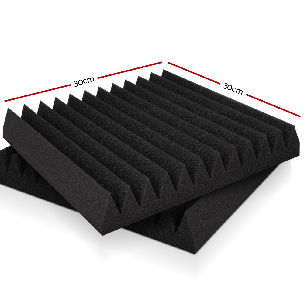 Alpha 20pcs Acoustic Foam Panels Tiles Studio Sound Absorbtion Wedge 30X30CM Alpha