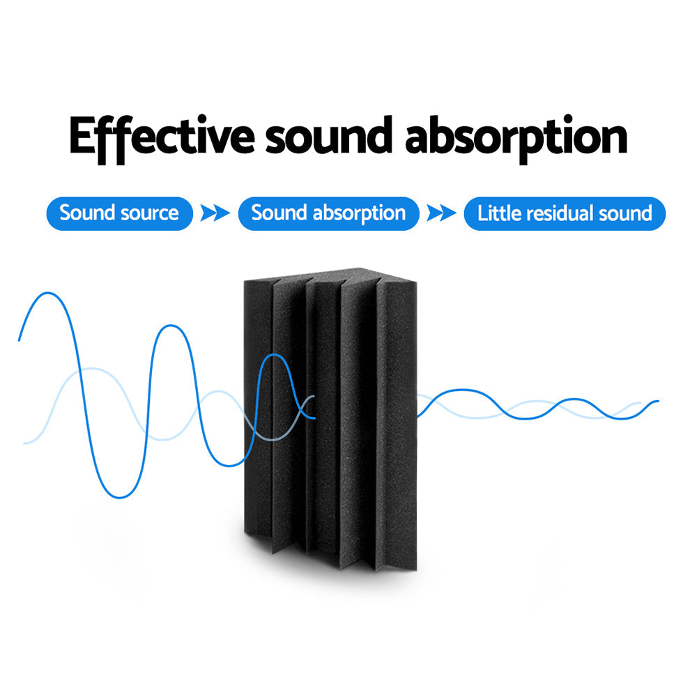 Alpha 20pcs Studio Acoustic Foam Corner Bass Trap Sound Absorption Treatment Alpha