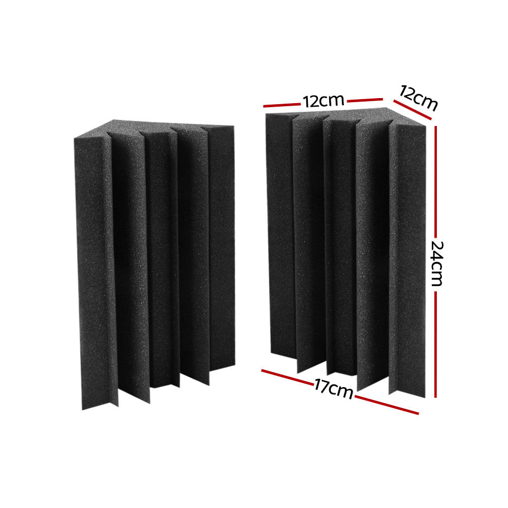 Alpha 40pcs Studio Acoustic Foam Corner Bass Trap Sound Absorption Treatment Alpha