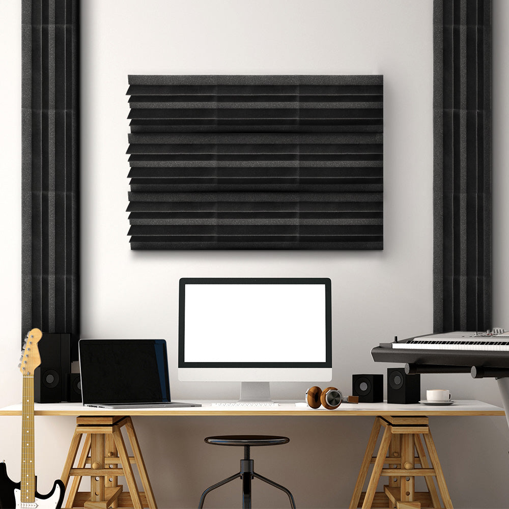 Alpha 40pcs Studio Acoustic Foam Corner Bass Trap Sound Absorption Treatment Alpha
