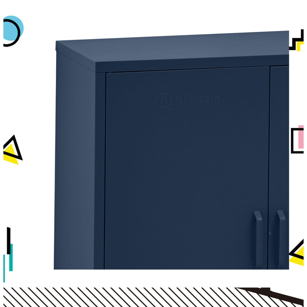 ArtissIn Buffet Sideboard Locker Metal Storage Cabinet - SWEETHEART Blue ArtissIn