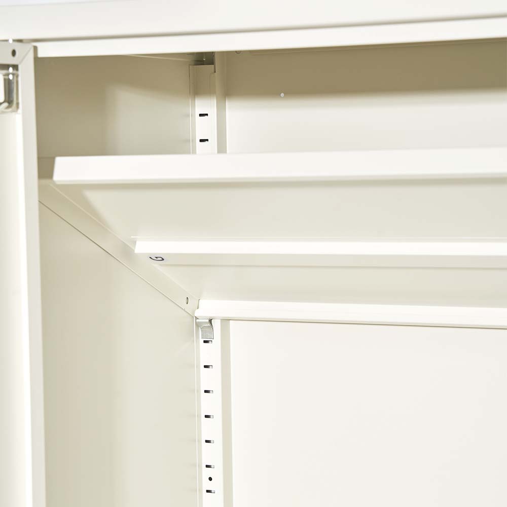 ArtissIn Sweetheart Metal Locker Storage Shelf Organizer Cabinet Buffet Sideboard White freeshipping - Awezingly