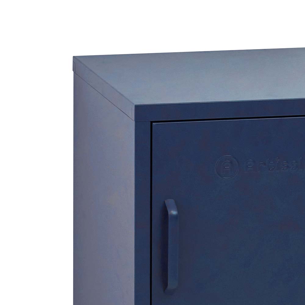 ArtissIn Mini Metal Locker Storage Shelf Organizer Cabinet Bedroom Blue freeshipping - Awezingly