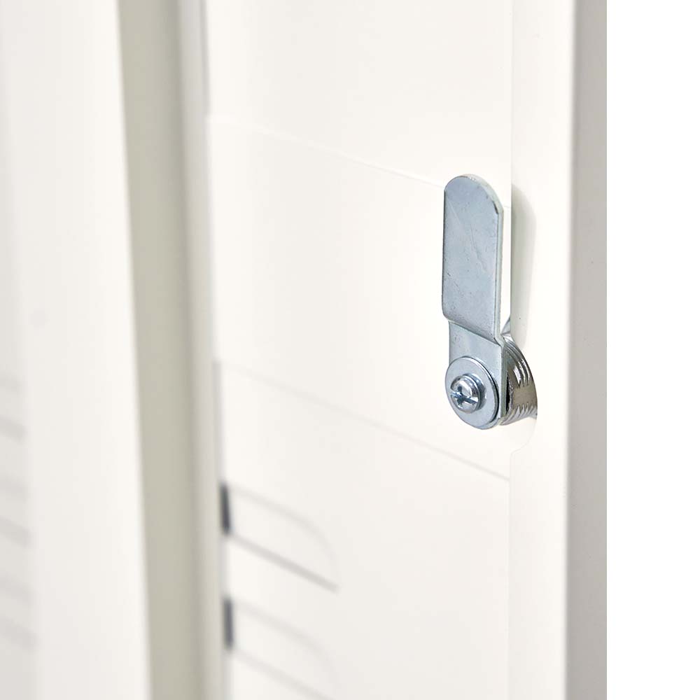 ArtissIn Mini Metal Locker Storage Shelf Organizer Cabinet Bedroom White freeshipping - Awezingly