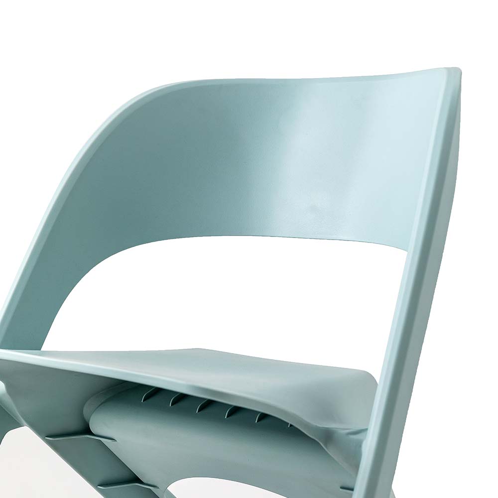 ArtissIn Set of 4 Dining Chairs Office Cafe Lounge Seat Stackable Plastic Leisure Chairs Blue freeshipping - Awezingly