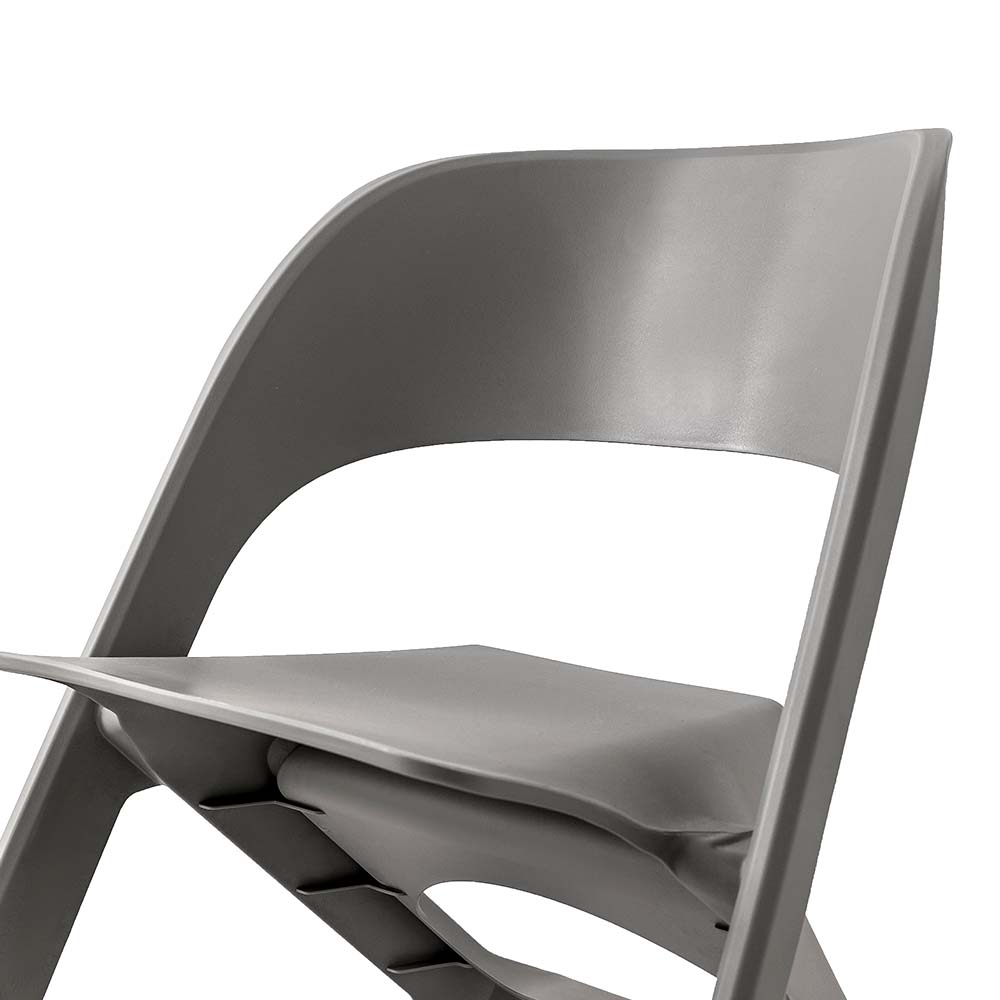 ArtissIn Set of 4 Dining Chairs Office Cafe Lounge Seat Stackable Plastic Leisure Chairs Grey freeshipping - Awezingly