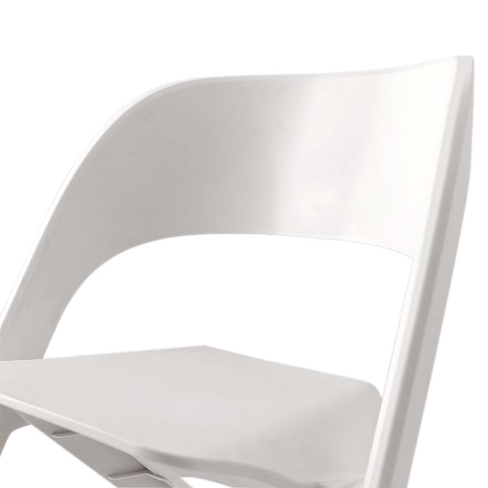ArtissIn Set of 4 Dining Chairs Office Cafe Lounge Seat Stackable Plastic Leisure Chairs White freeshipping - Awezingly