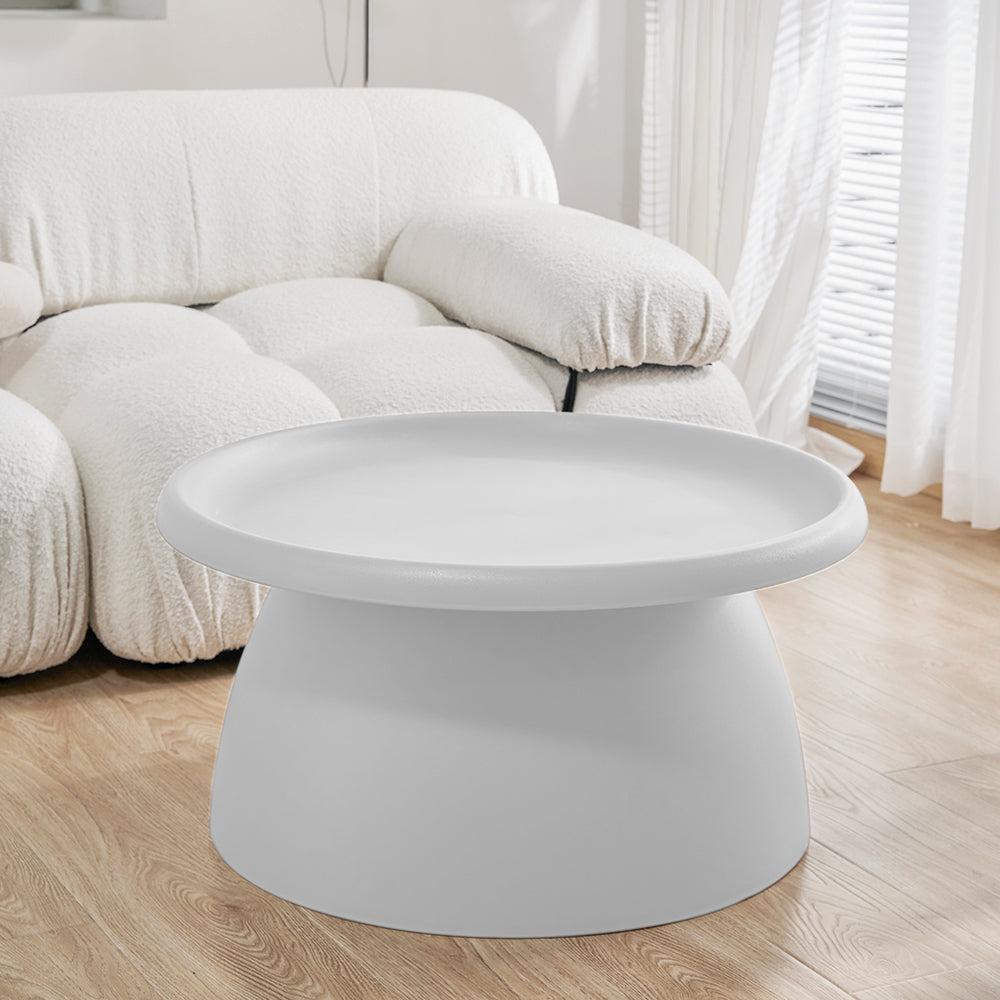 ArtissIn Coffee Table Mushroom Nordic Round Large Side Table 70CM White freeshipping - Awezingly