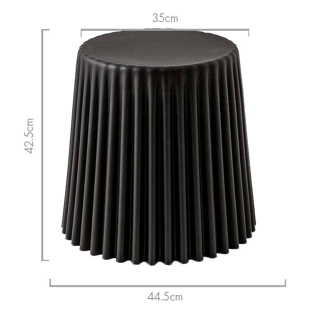 ArtissIn Set of 2 Cupcake Stool Plastic Stacking Stools Chair Outdoor Indoor Black freeshipping - Awezingly