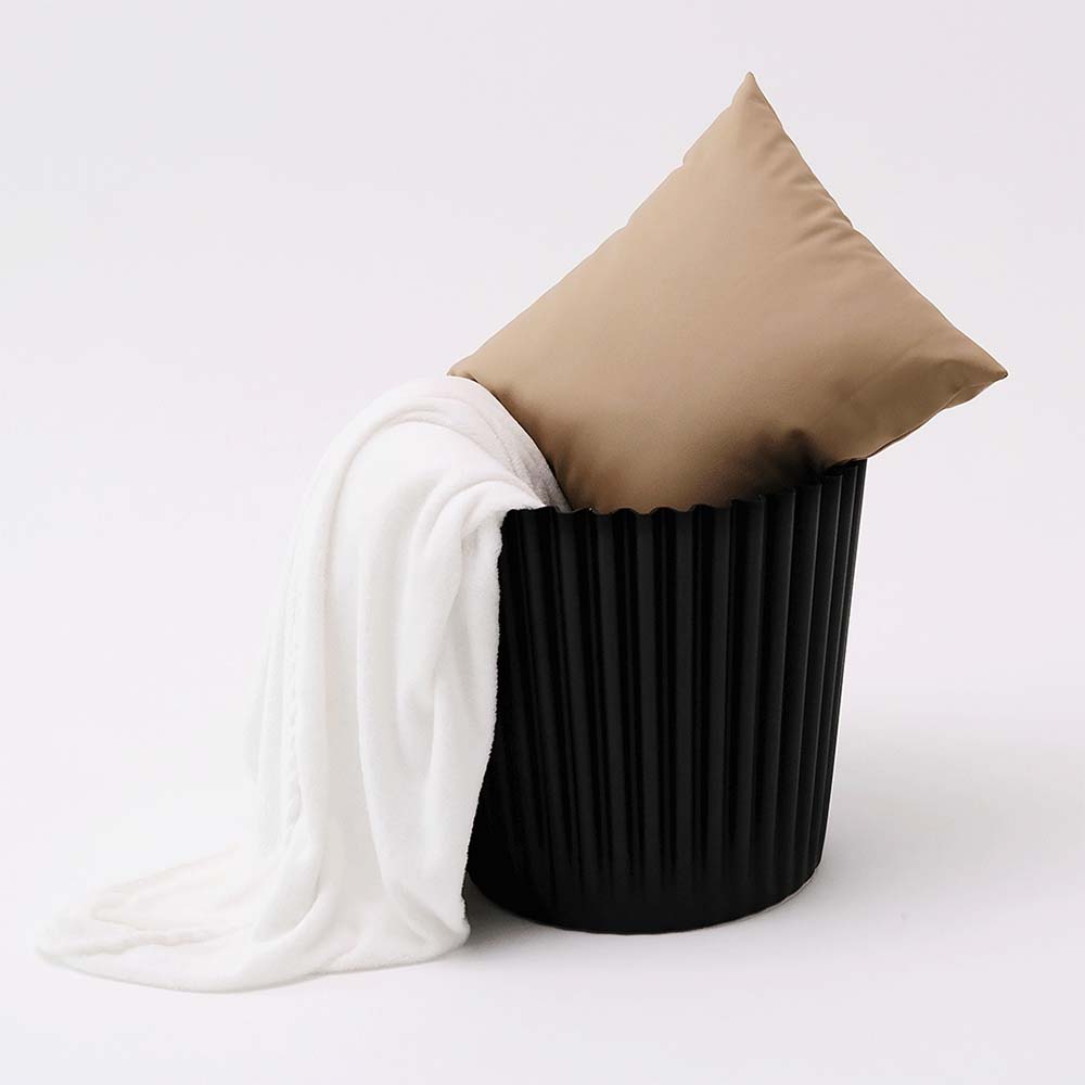 ArtissIn Set of 2 Cupcake Stool Plastic Stacking Stools Chair Outdoor Indoor Black freeshipping - Awezingly