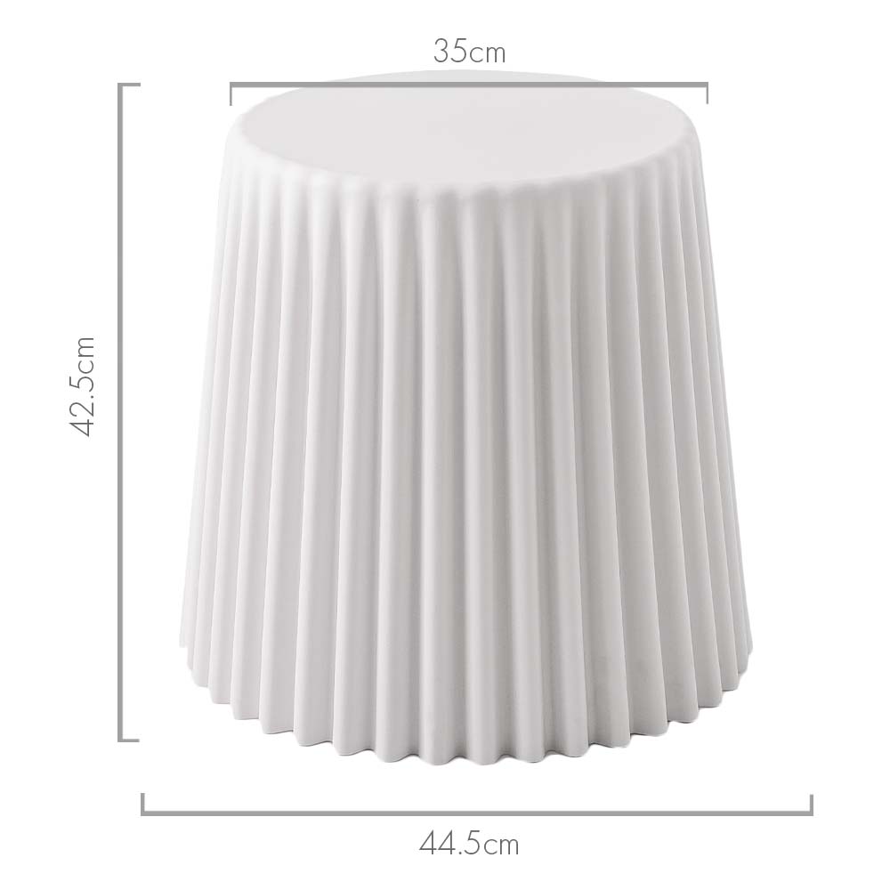 ArtissIn Set of 2 Cupcake Stool Plastic Stacking Stools Chair Outdoor Indoor White freeshipping - Awezingly