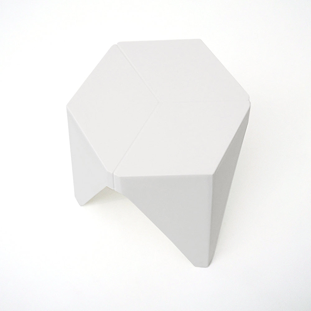 ArtissIn Set of 2 Puzzle Stool Plastic Stacking Stools Chair Outdoor Indoor White freeshipping - Awezingly