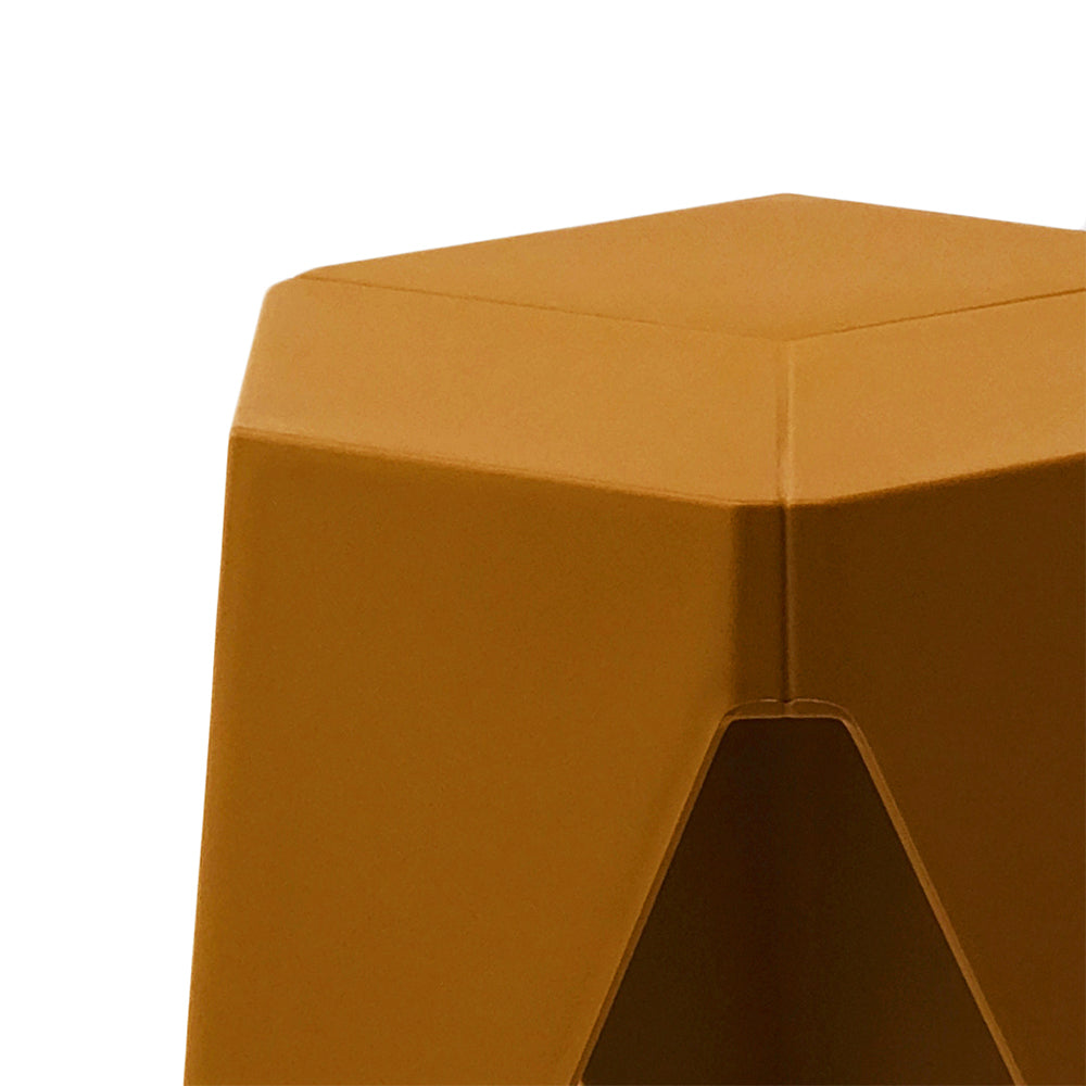 ArtissIn Set of 2 Puzzle Stool Plastic Stacking Stools Chair Outdoor Indoor Yellow freeshipping - Awezingly