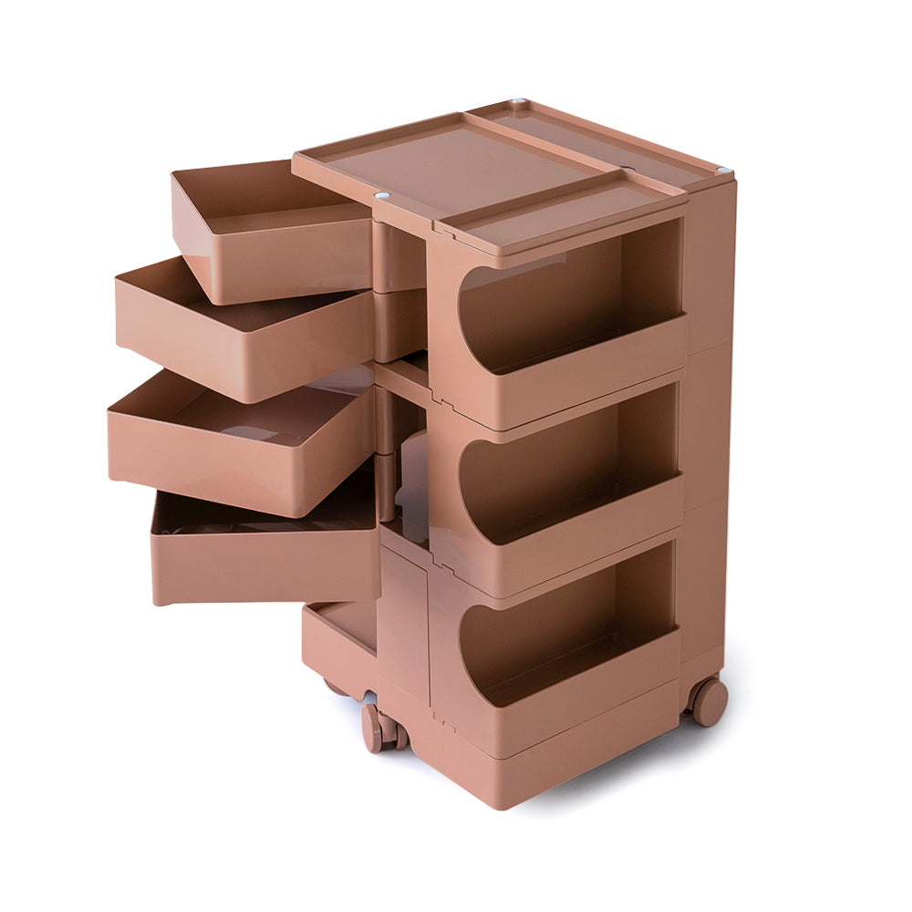 ArtissIn Bedside Table Side Tables Nightstand Organizer Replica Boby Trolley 5Tier Pink ArtissIn