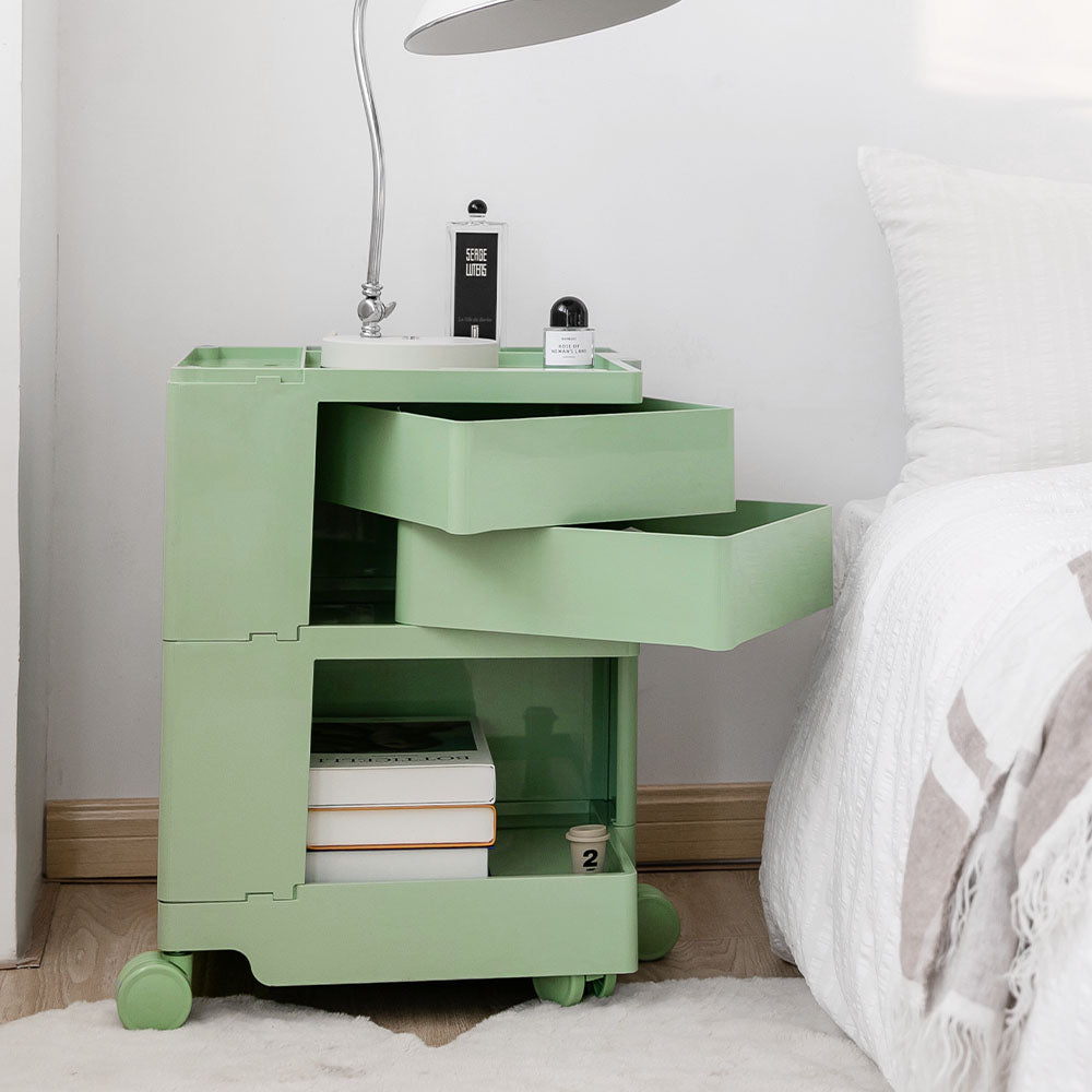 ArtissIn Replica Boby Trolley Storage 3 Tier Drawer Cart Shelf Mobile Green freeshipping - Awezingly