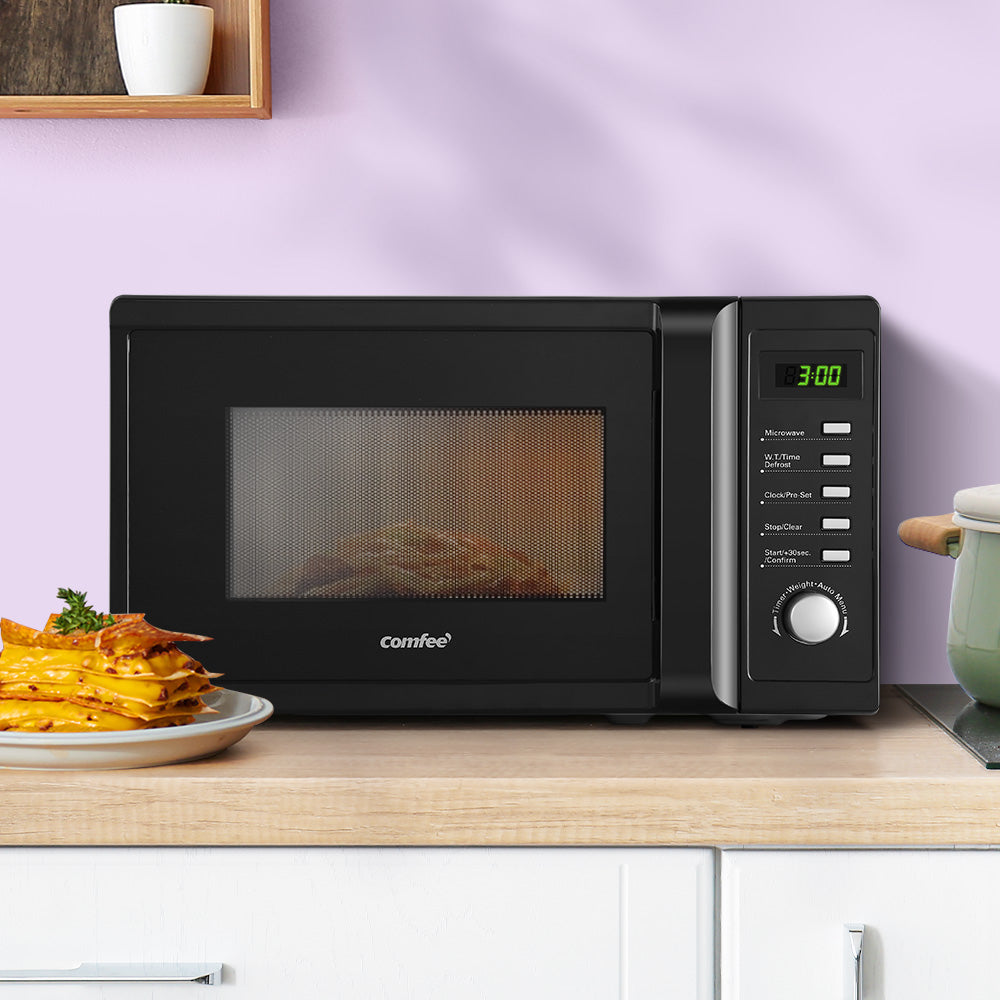 Comfee 20L Microwave Oven 700W Countertop Kitchen Cooker Black Comfee