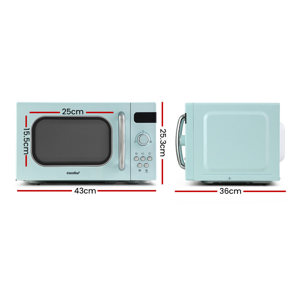 Comfee 20L Microwave Oven 800W Countertop Kitchen 8 Cooking Settings Green Comfee