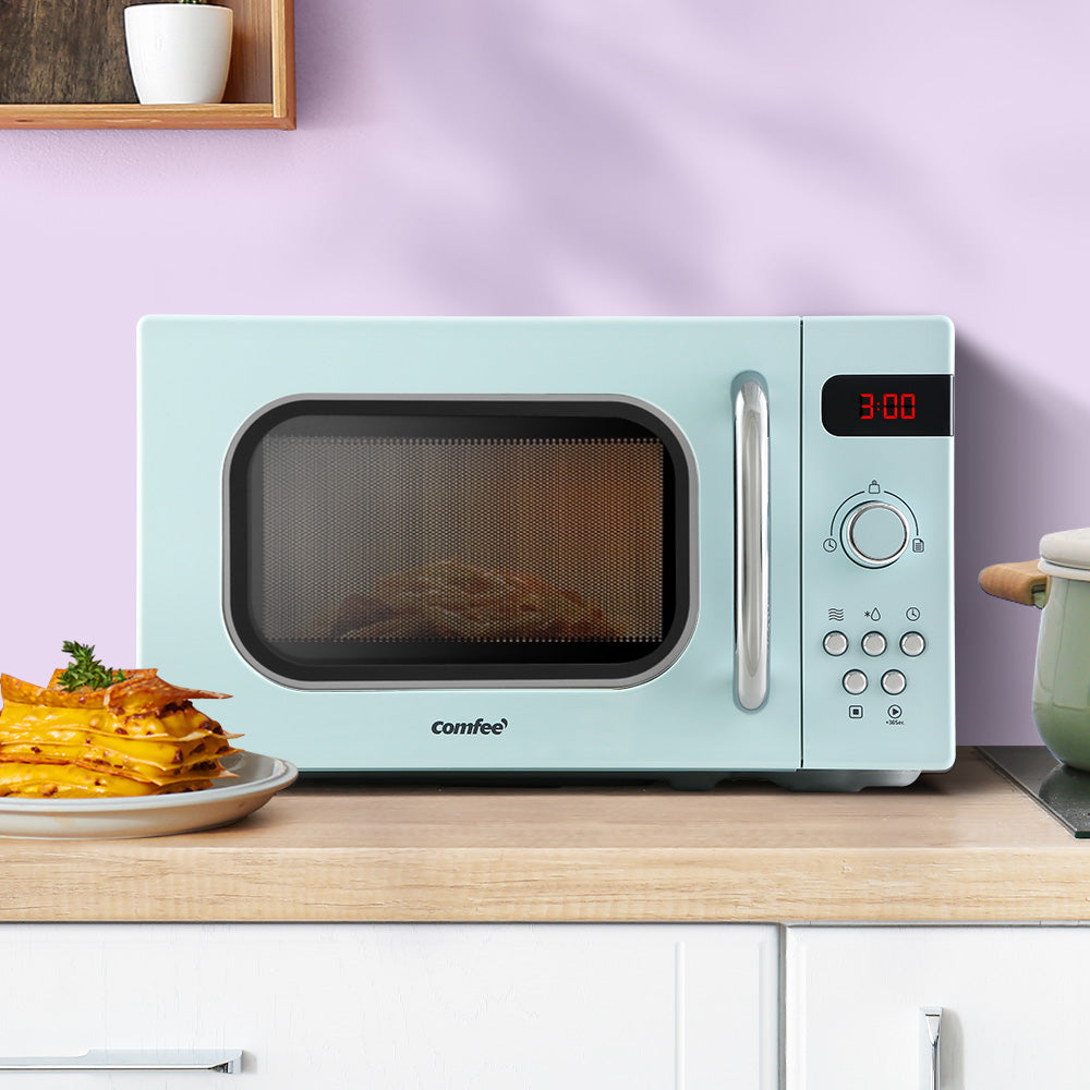Comfee 20L Microwave Oven 800W Countertop Kitchen 8 Cooking Settings Green Comfee