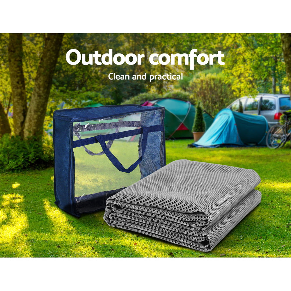 Weisshorn 6M Annex Matting Pack of 2x 3 x2.5m Floor Mats Mesh Camping Picnic freeshipping - Awezingly