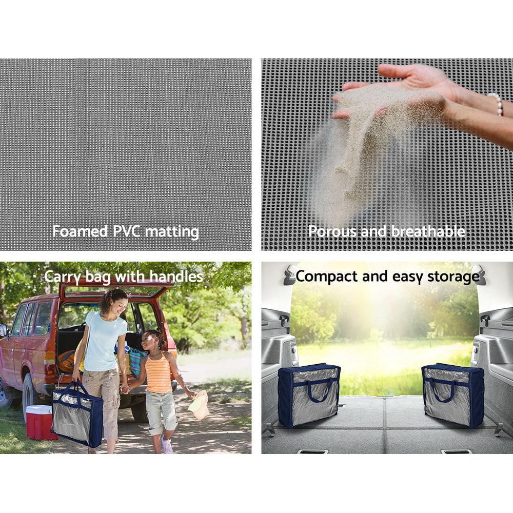 Weisshorn 6M Annex Matting Pack of 2x 3 x2.5m Floor Mats Mesh Camping Picnic freeshipping - Awezingly