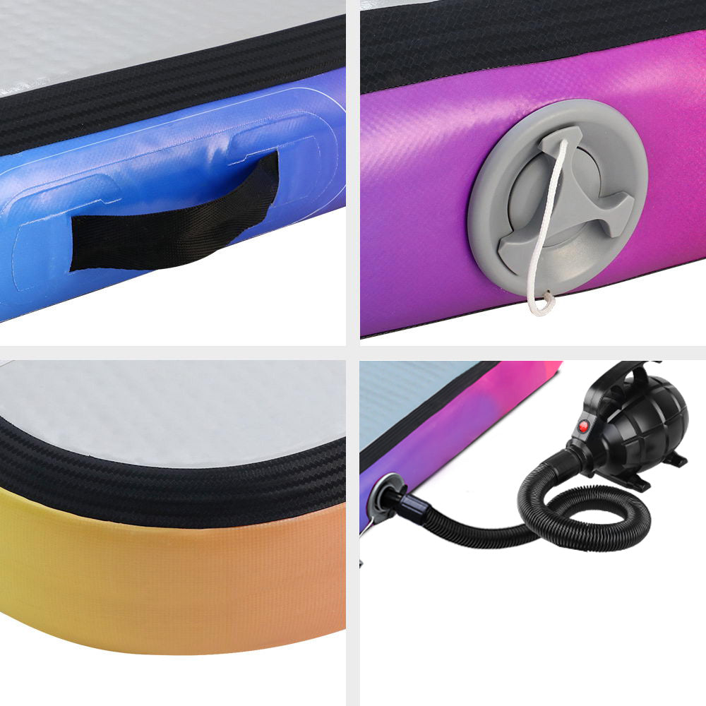 Everfit 5M Air Track Gymnastics Tumbling Exercise Mat Inflatable Mats + Pump freeshipping - Awezingly