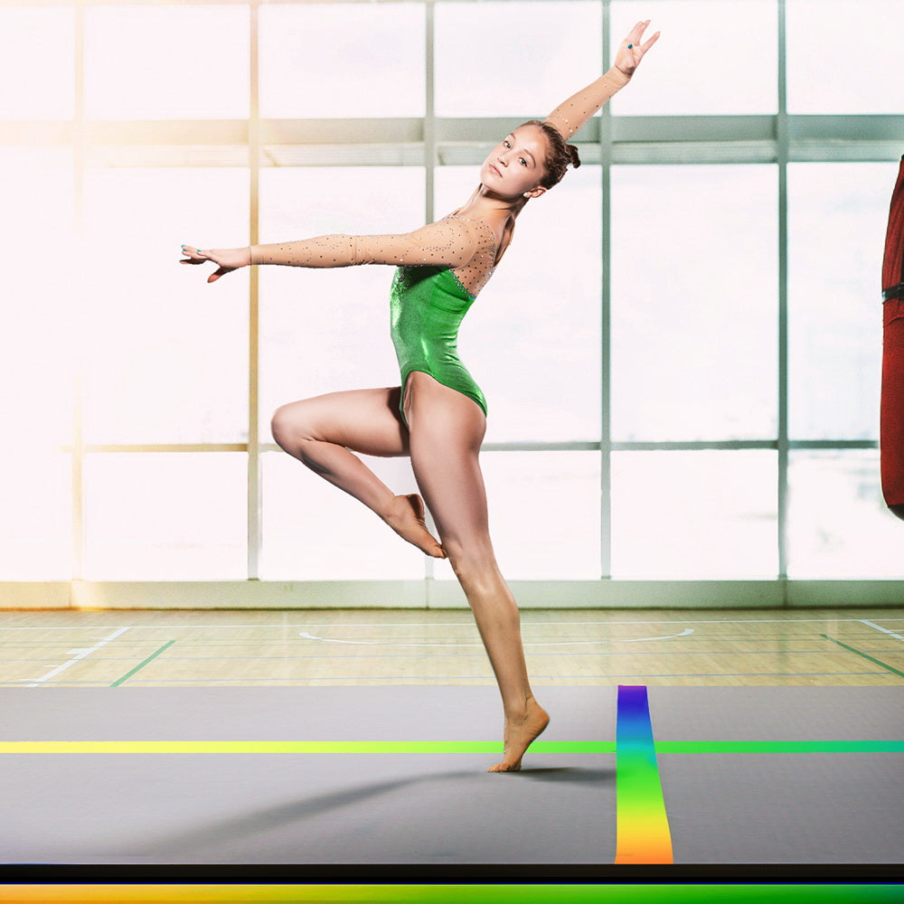 Everfit 5M Air Track Gymnastics Tumbling Exercise Mat Inflatable Mats + Pump freeshipping - Awezingly