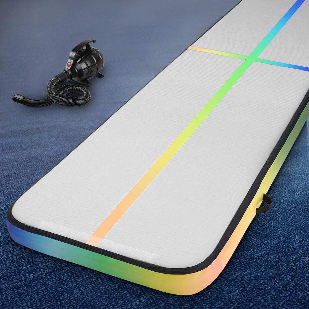 Everfit 5M Air Track Gymnastics Tumbling Exercise Mat Inflatable Mats + Pump freeshipping - Awezingly