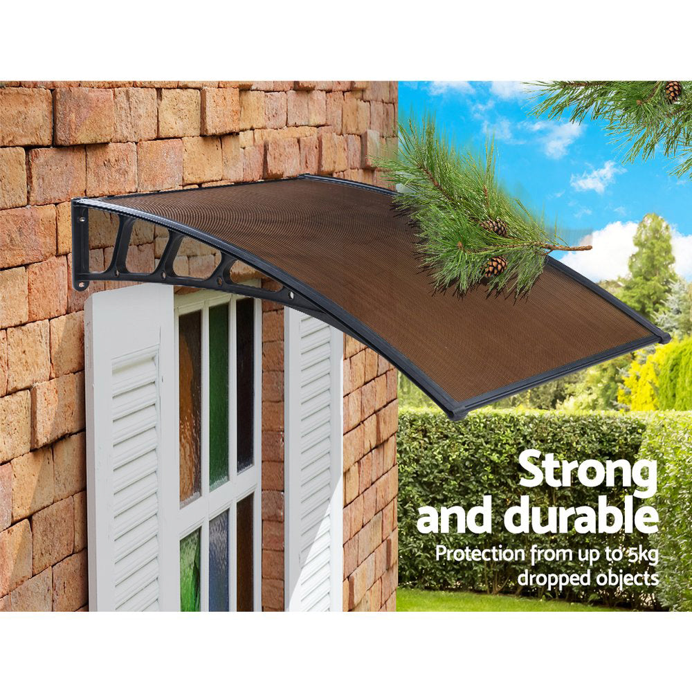 Instahut Window Door Awning Door Canopy Outdoor Patio Cover Shade 1.5mx3m DIY BR Instahut