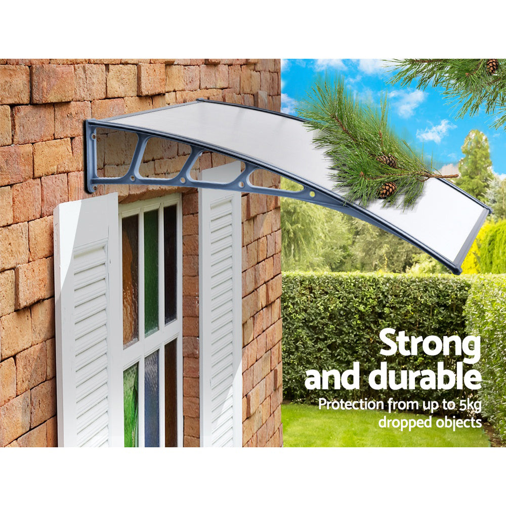 Instahut Window Door Awning Door Canopy Outdoor Patio Sun Shield 1.5mx4m DIY Instahut