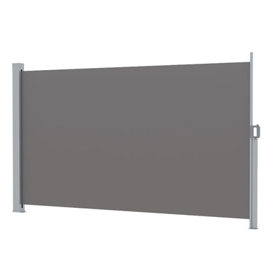 Instahut Side Awning Sun Shade Outdoor Blinds Retractable Screen 1.8X3M Grey