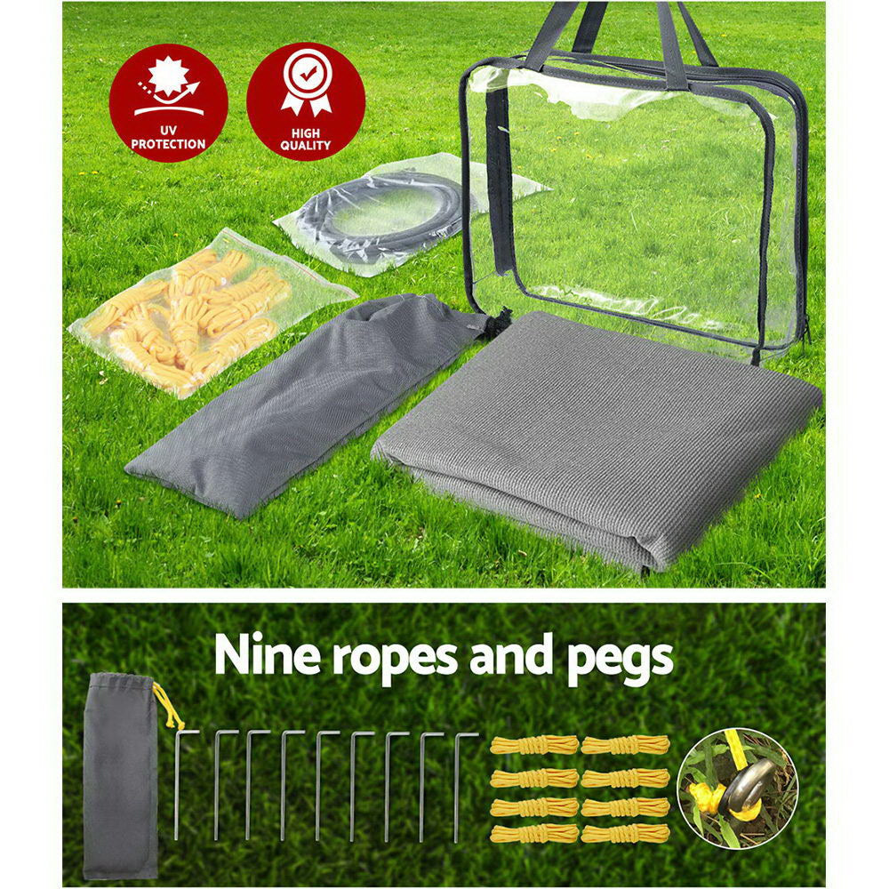 Caravan Privacy Screens Roll Out Awning 4.3X1.95M End Wall Side Sun Shade Screen freeshipping - Awezingly