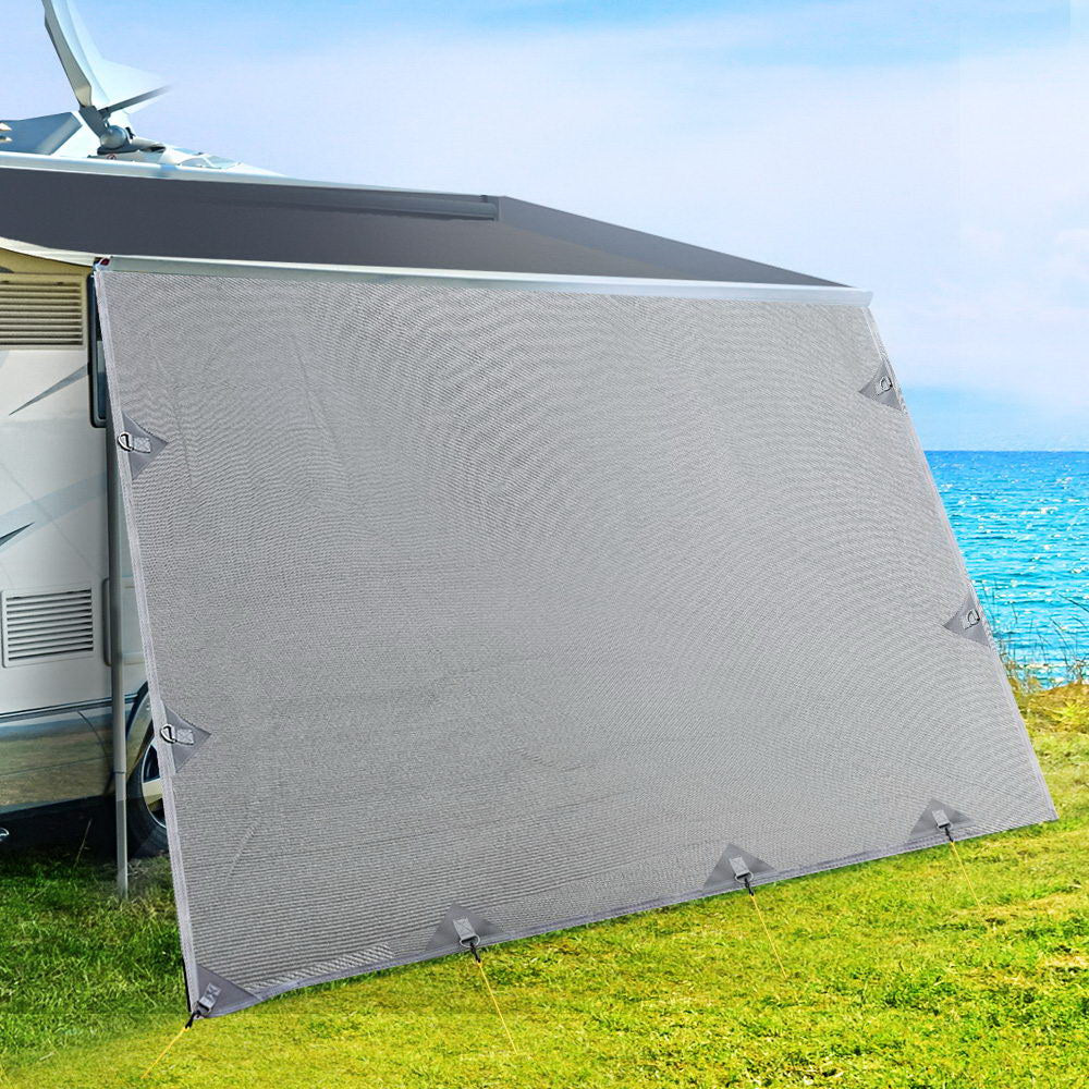 Caravan Privacy Screens Roll Out Awning 4.3X1.95M End Wall Side Sun Shade Screen freeshipping - Awezingly
