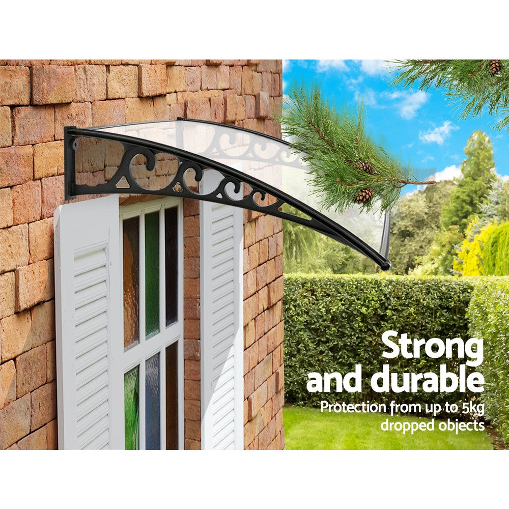 Instahut 1X1.2M Window Door Awning Canopy Rain Cover Sun Shield freeshipping - Awezingly