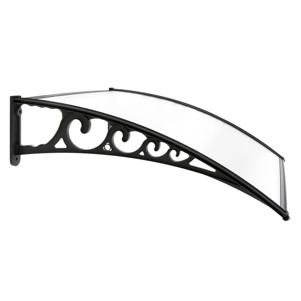 Instahut DIY Window Door Awning Shade 1 x 2m - Transparent freeshipping - Awezingly