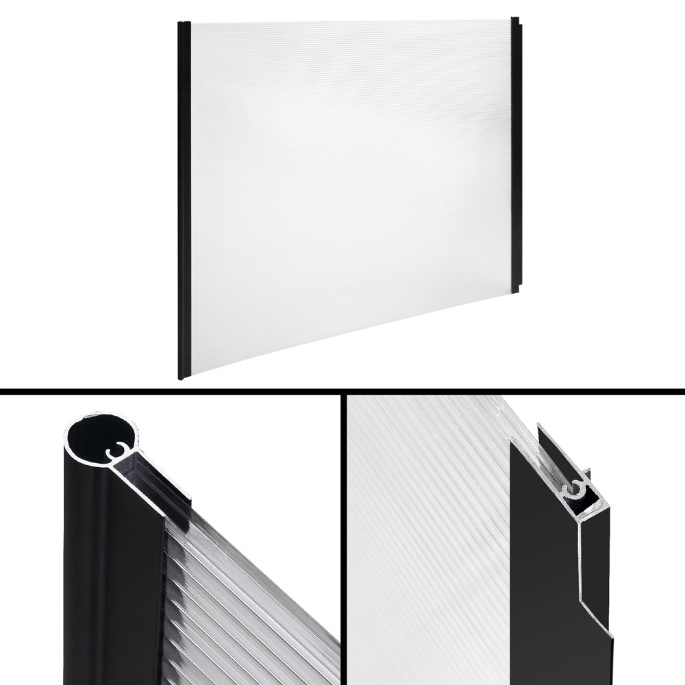 Instahut DIY Window Door Awning Shade 1 x 2m - Transparent freeshipping - Awezingly