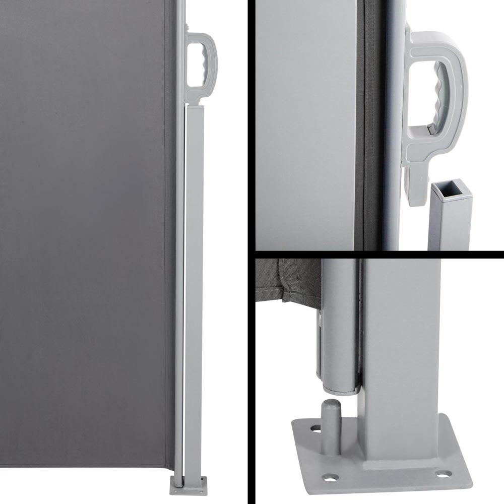 Instahut 1.8X6M Retractable Side Awning Garden Patio Shade Screen Panel Grey freeshipping - Awezingly