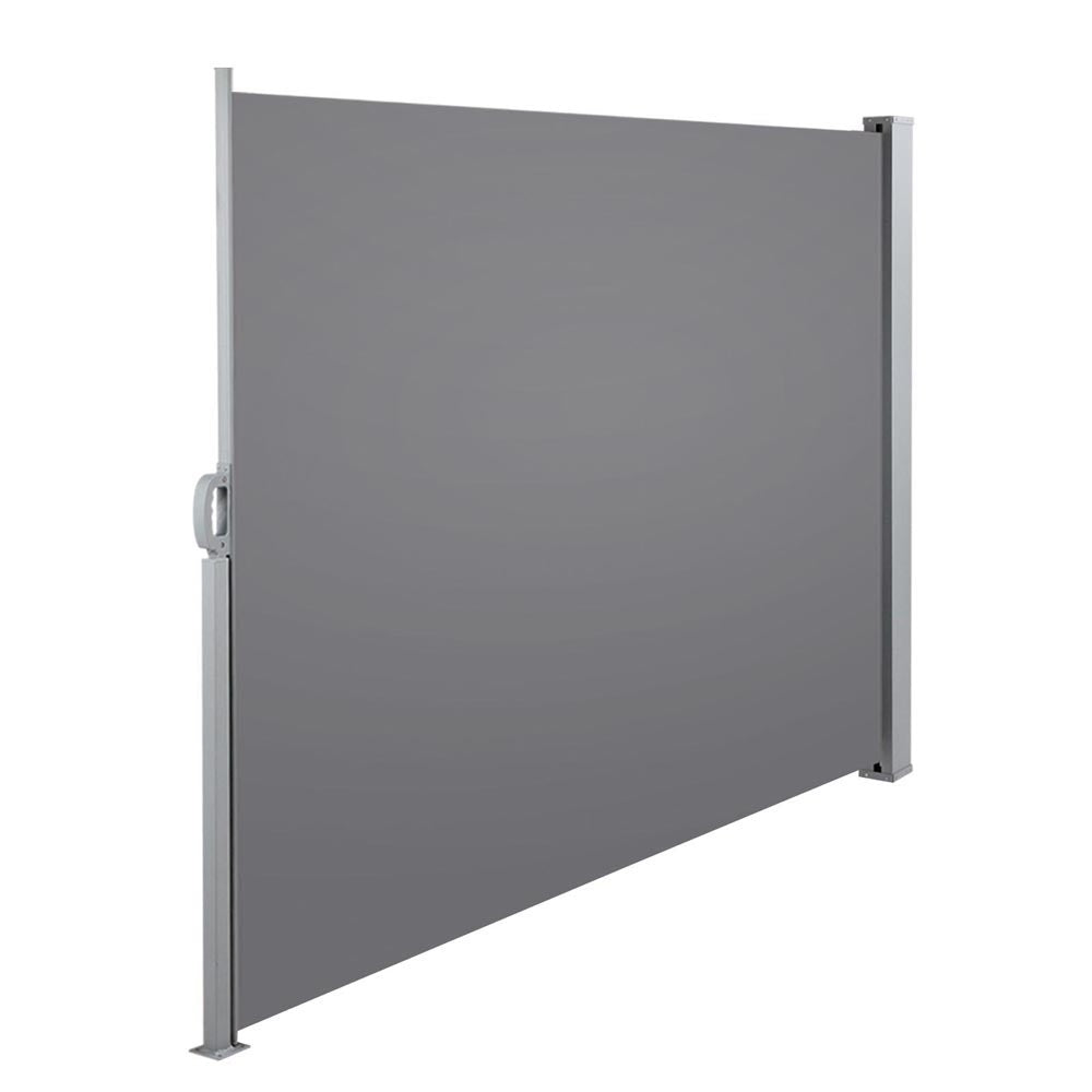 Instahut Retractable Side Awning Shade 1.8 x 3m - Grey freeshipping - Awezingly