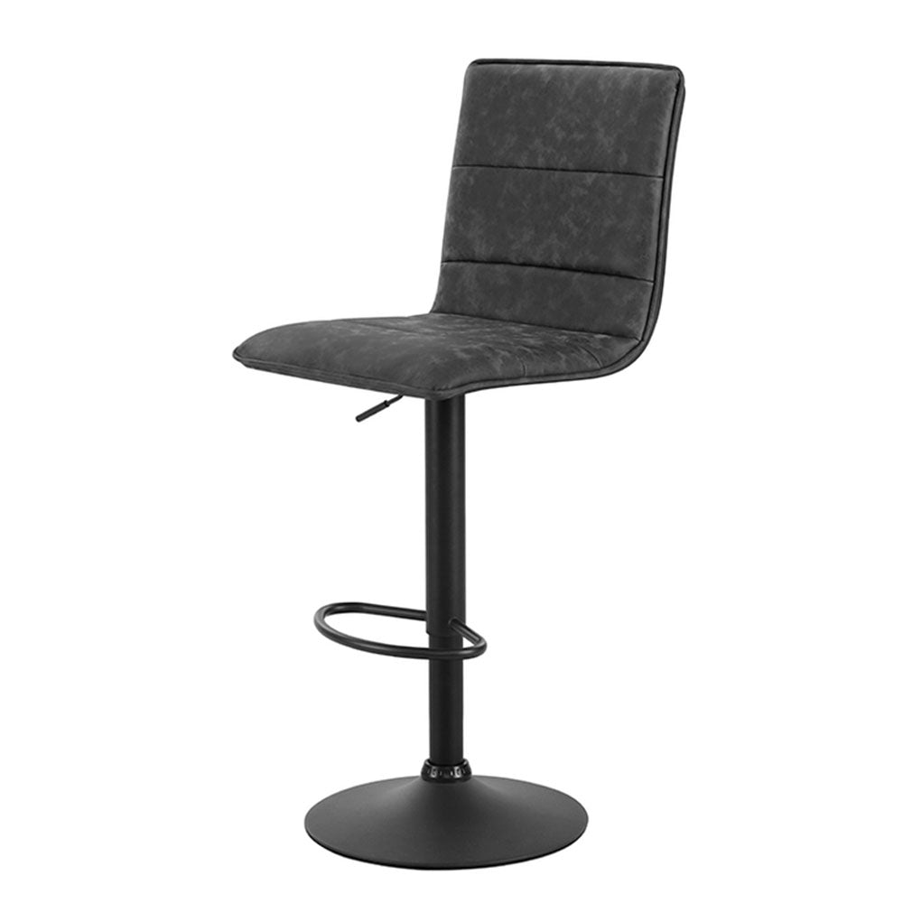 Artiss 2 x Kitchen Bar Stools Grey Black Coated Legs freeshipping - Awezingly