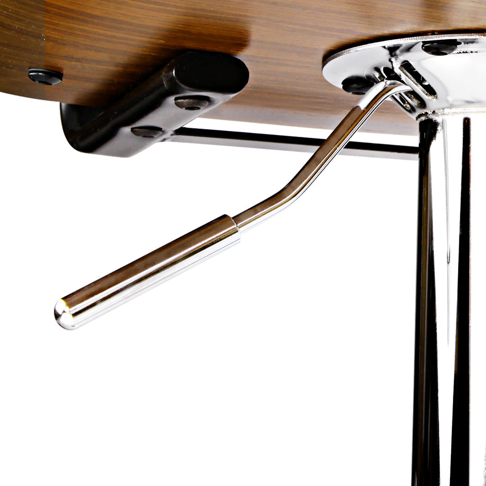Artiss Wooden Gas Lift Bar Stools - White Artiss
