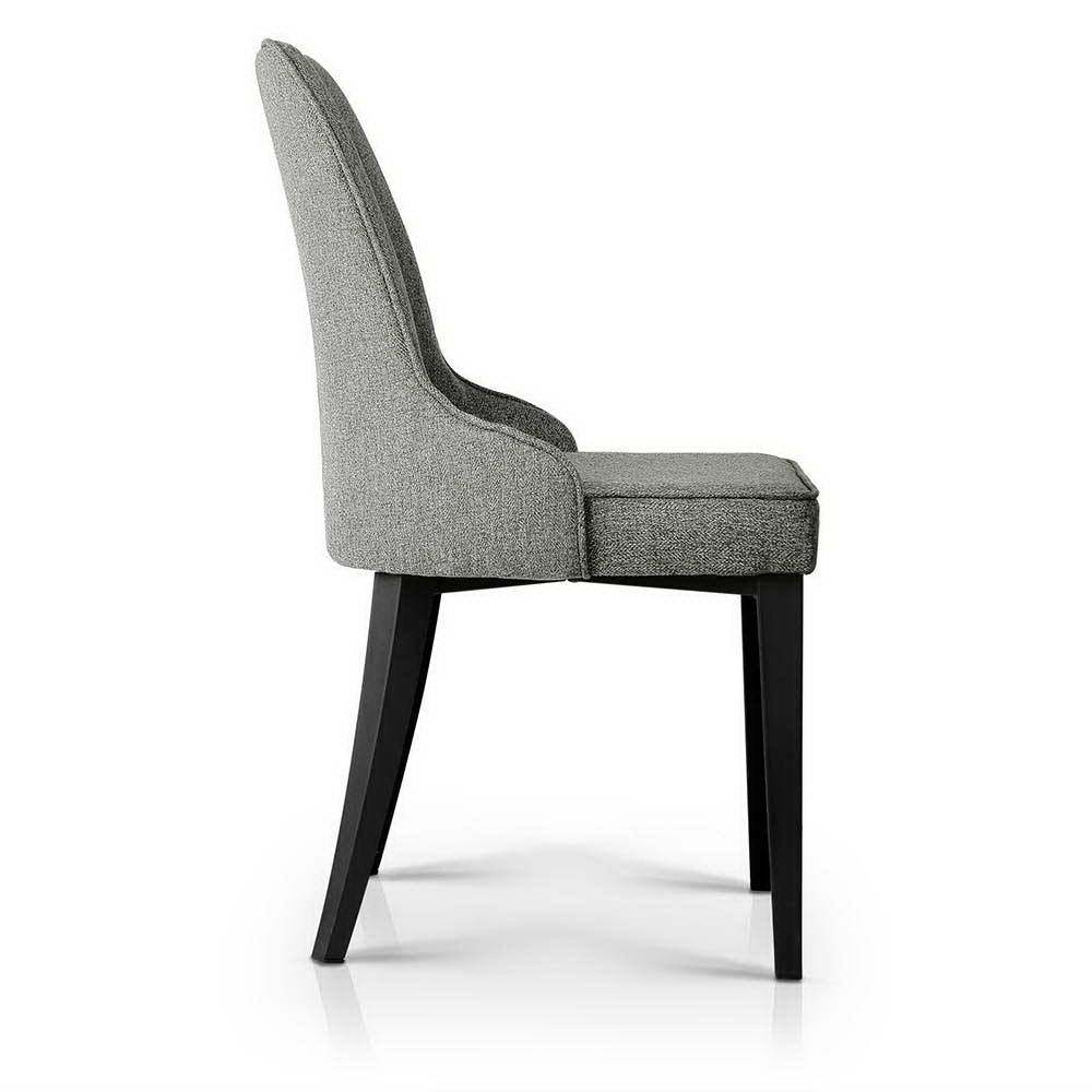 Artiss Set of 2 Fabric Dining Chairs - Grey freeshipping - Awezingly