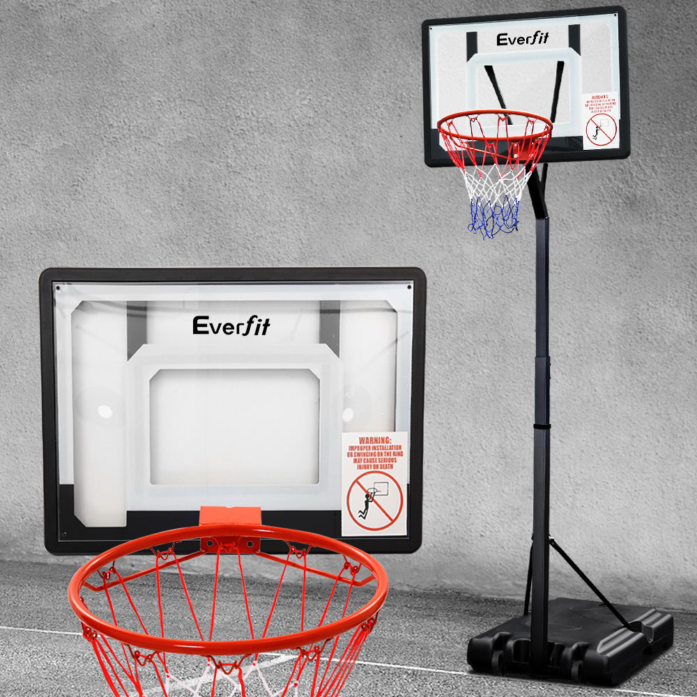 Everfit Adjustable Portable Basketball Stand Hoop System Rim - 2.1m to 2.6m Everfit