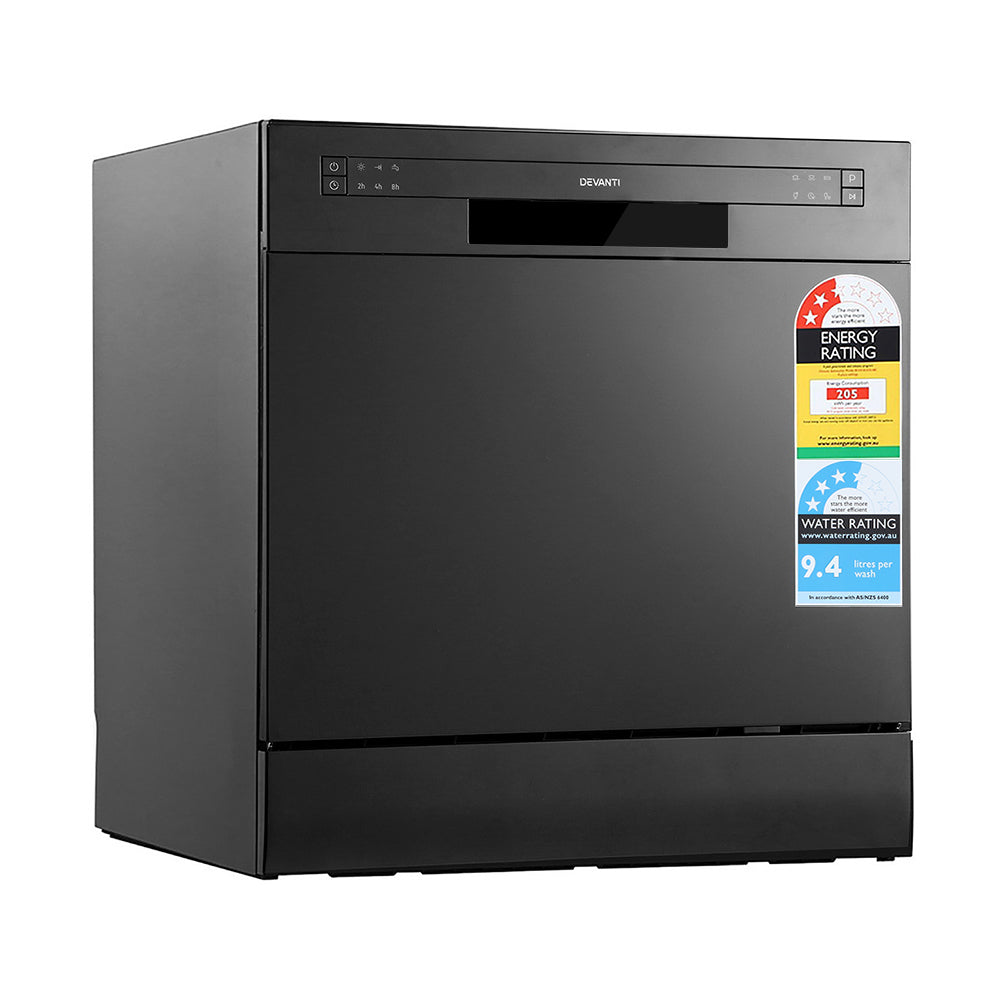 Devanti Benchtop Dishwasher Counter Bench Top Freestanding Dish Washer 8 Place freeshipping - Awezingly