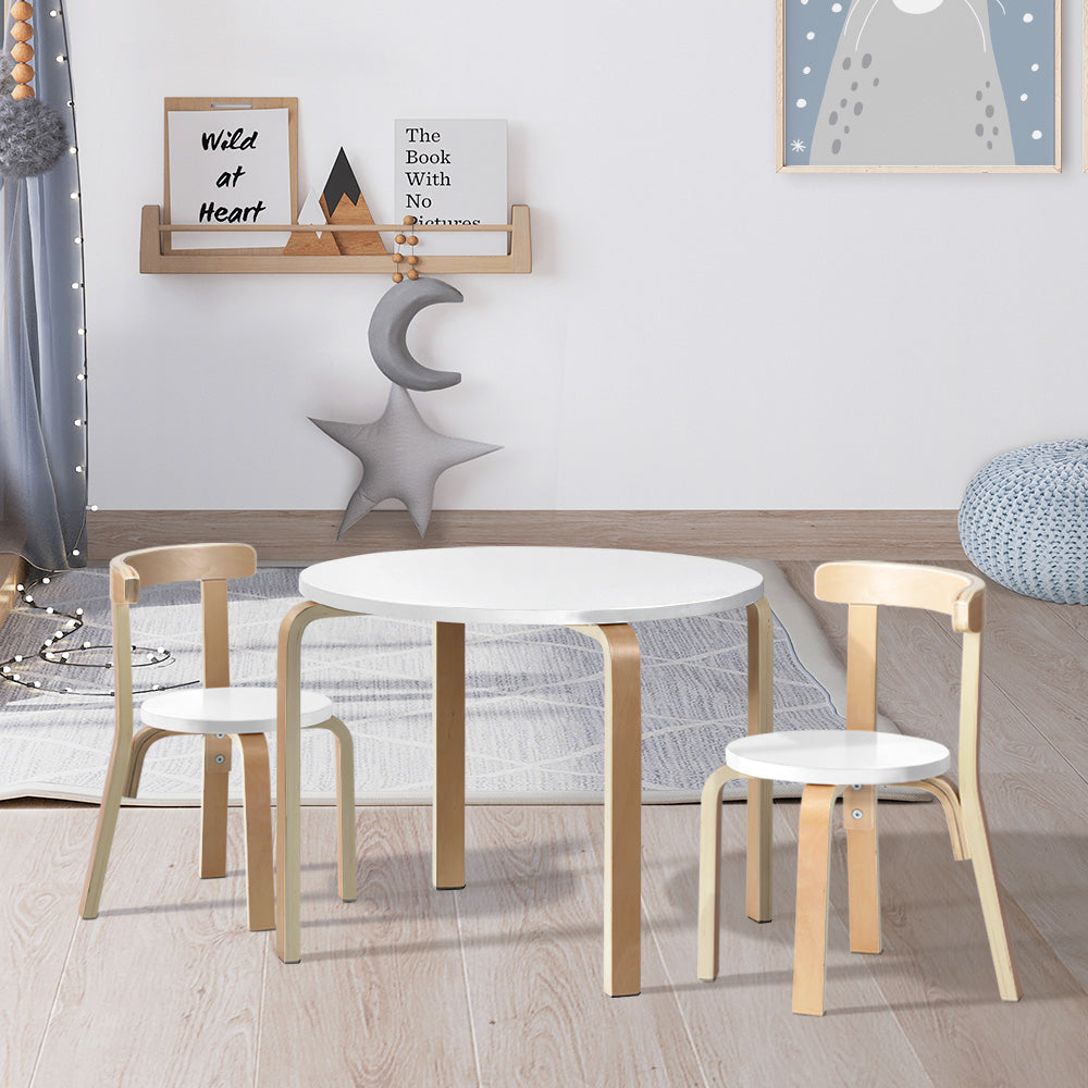 Keezi 3PCS Set Kids Activity Table and Chairs Toy Play Desk Children Furniture Keezi