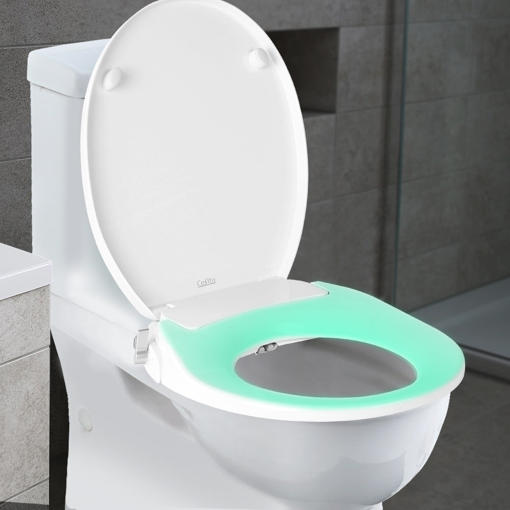Non Electric Bidet Toilet Seat Bathroom - White freeshipping - Awezingly